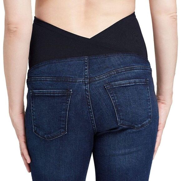Isabel Maternity Mid Rise Jean shorts 0 - Picture 4 of 9